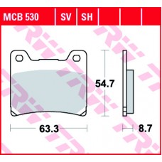 Тормозные колодки задние MCB530