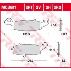Тормозные колодки MCB681