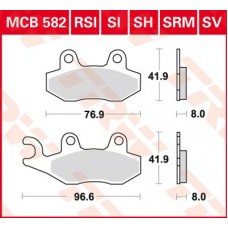 Тормозные колодки передние MCB582SI