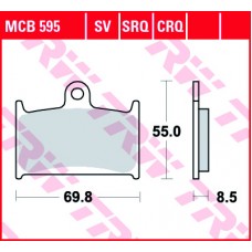 Тормозные колодки передние MCB595