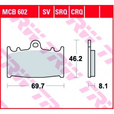 Тормозные колодки передние MCB602