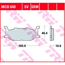 Тормозные колодки передние MCB640