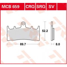 Тормозные колодки передние MCB659SV