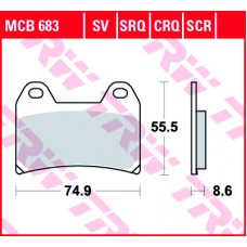 Тормозные колодки передние MCB683SV