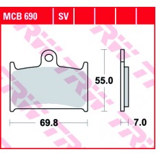 Тормозные колодки передние MCB690