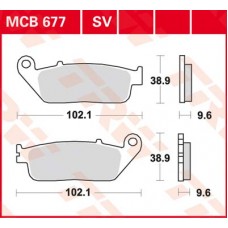 Тормозные колодки задние MCB677SV