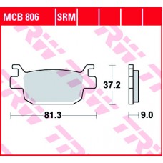 Тормозные колодки задние MCB806