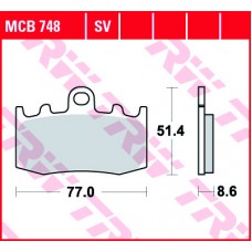 Тормозные колодки передние MCB748