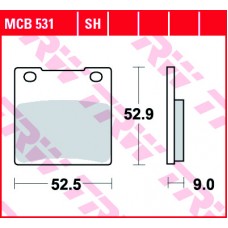 Тормозные колодки задние MCB531