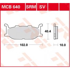 Тормозные колодки задние MCB640SV