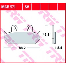Тормозные колодки передние MCB571