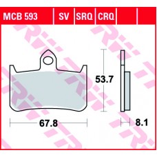 Тормозные колодки передние MCB593
