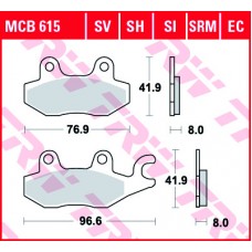 Тормозные колодки передние MCB615