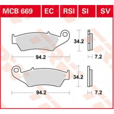 Тормозные колодки передние MCB669SI
