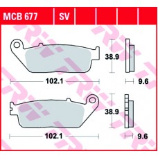 Тормозные колодки передние MCB677