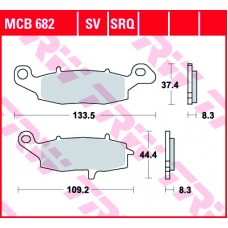 Тормозные колодки передние MCB682