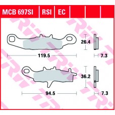 Тормозные колодки передние MCB697SI